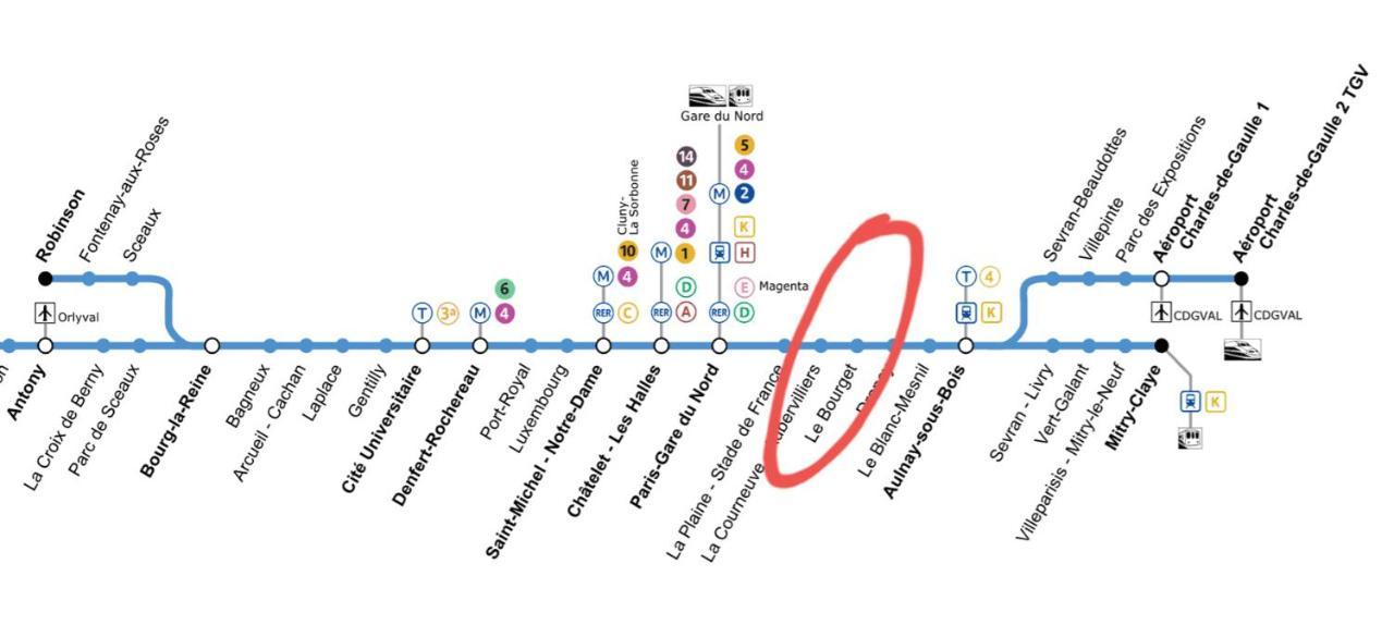 L'Eugene - 10Min Du Rer B Le Bourget, Parking, Wifi Leilighet Drancy Eksteriør bilde
